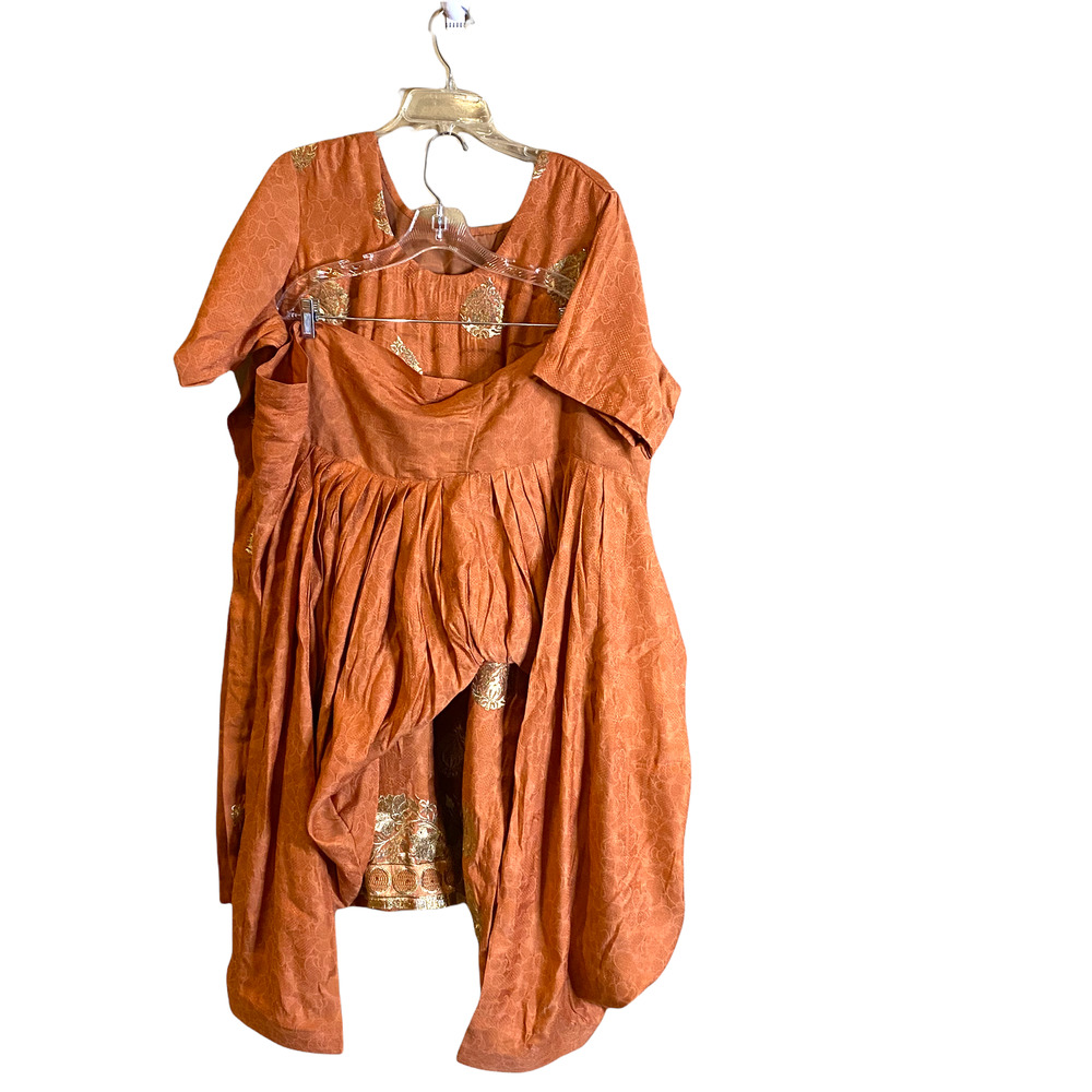 3 Piece India Pants Suit - Gagra Choli - Med/Large Size - Picture 5 of 9